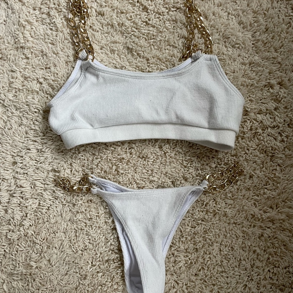 SHEIN Chain Bikini (white)